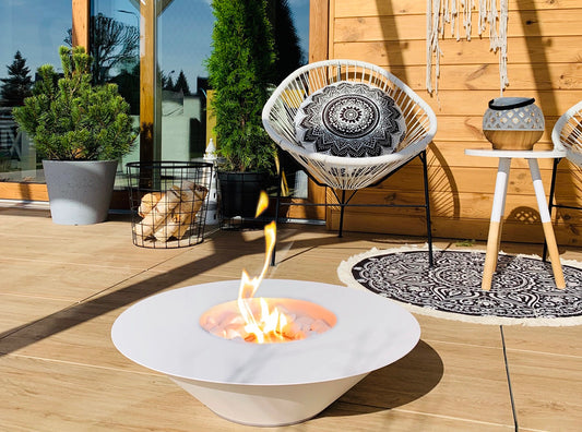 Bio ethanol haard Universe XL wit – design sfeerhaard