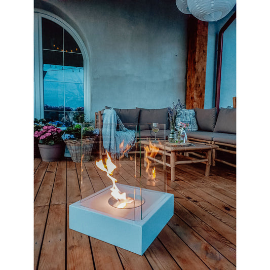 Bio ethanol haard Sunset Garden XXL grijs – sfeerhaard voor tuin en terras