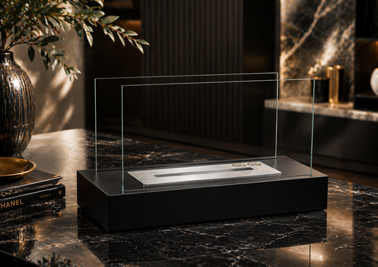 Bio ethanol haard Glow zwart – compacte sfeerhaard