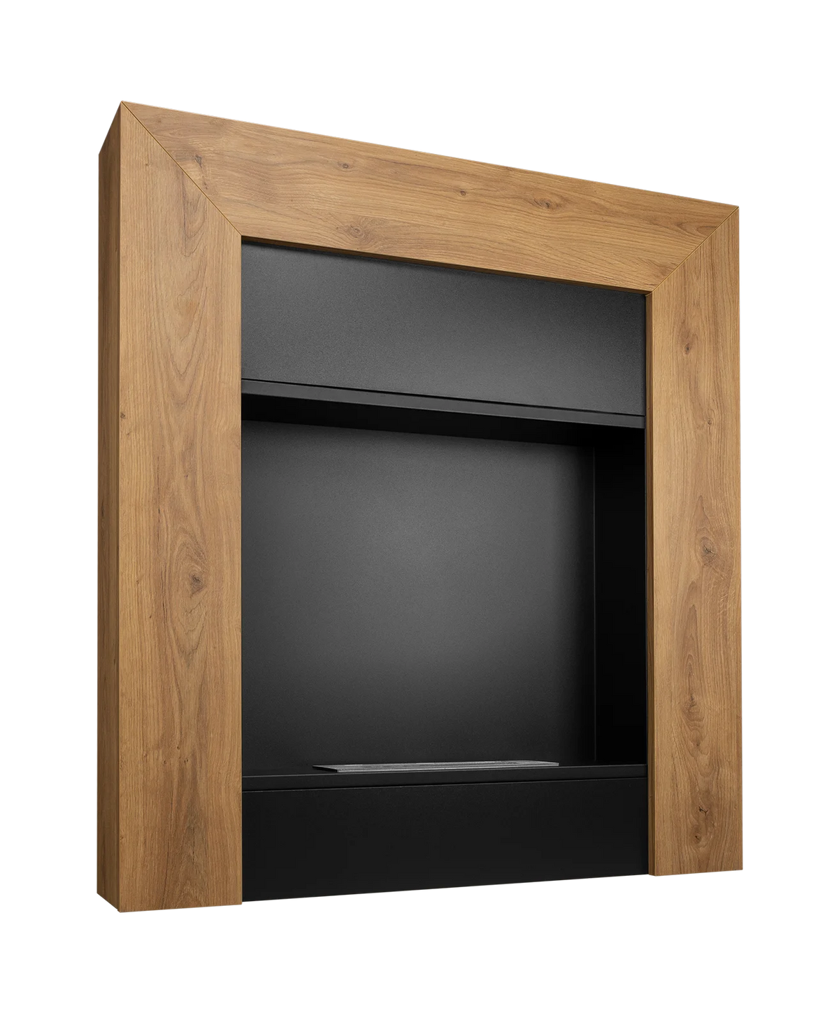 Bio-ethanolhaard Wooden Denver Naturel Eiken – Vrijstaande Schouwhaard 95,4 cm