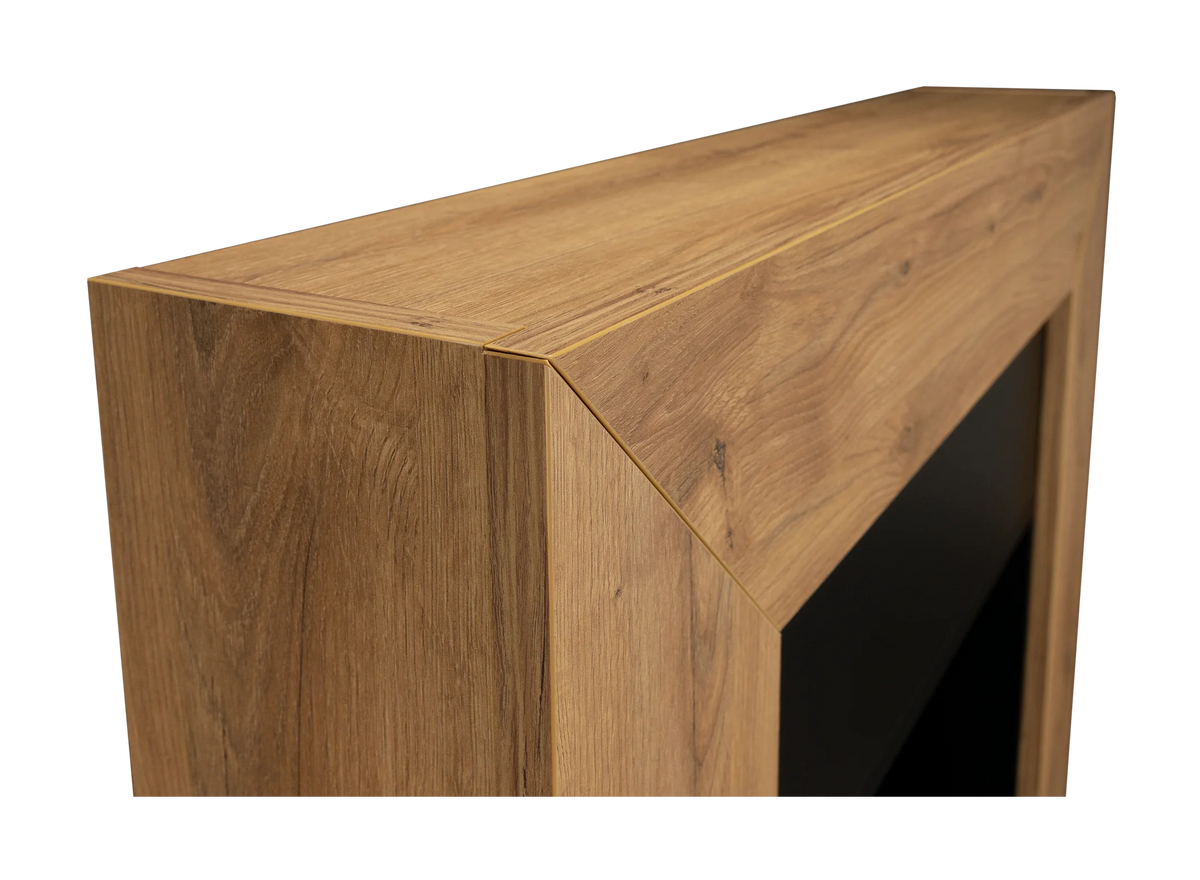 Bio-ethanolhaard Wooden Denver Naturel Eiken – Vrijstaande Schouwhaard 95,4 cm