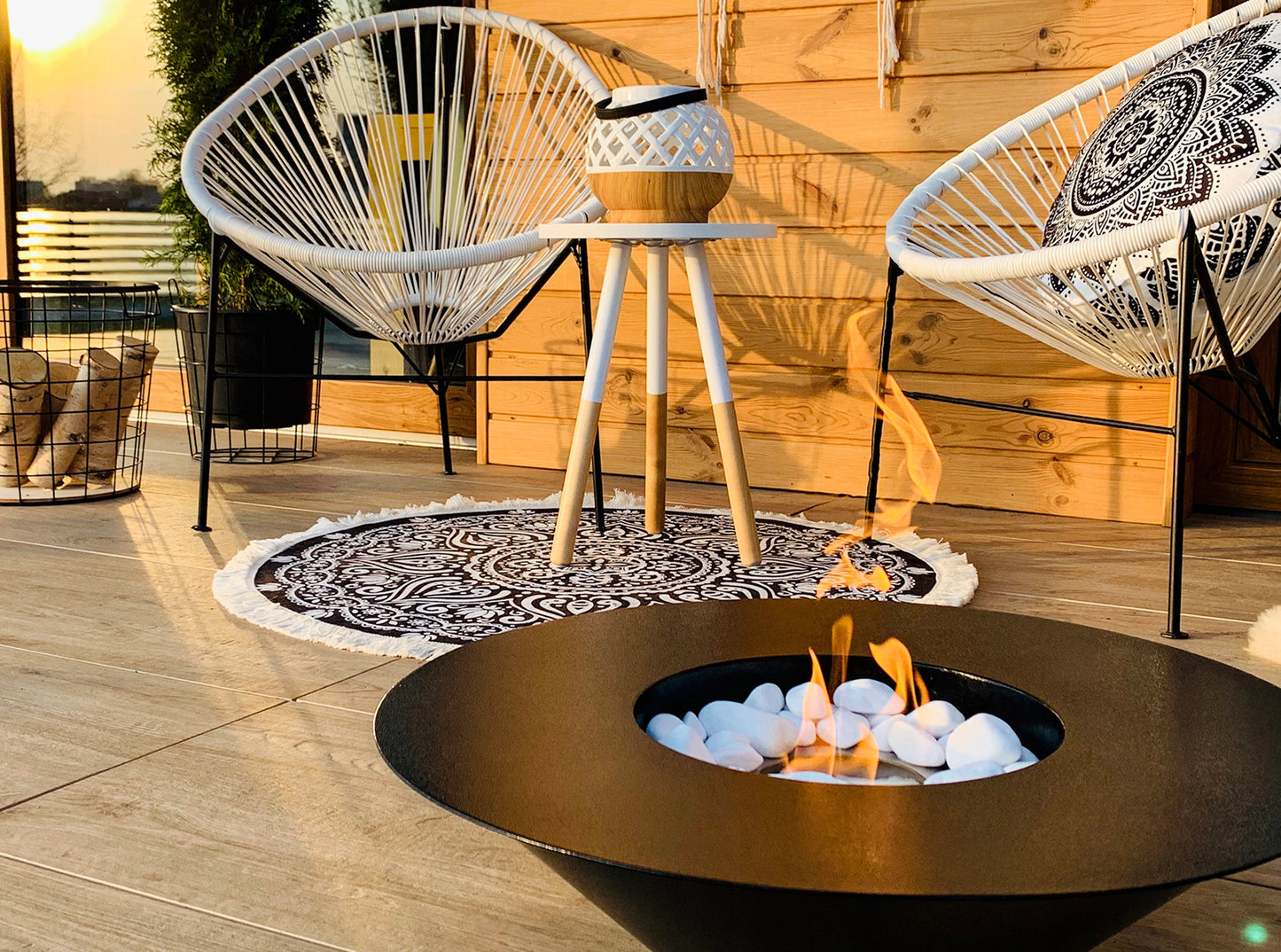 Bio ethanol haard Universe XL zwart – design sfeerhaard