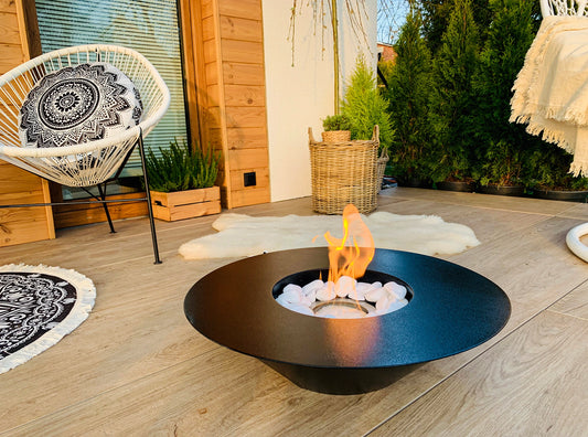 Bio-Ethanol Kamin Universe XL schwarz – Design-Kamin