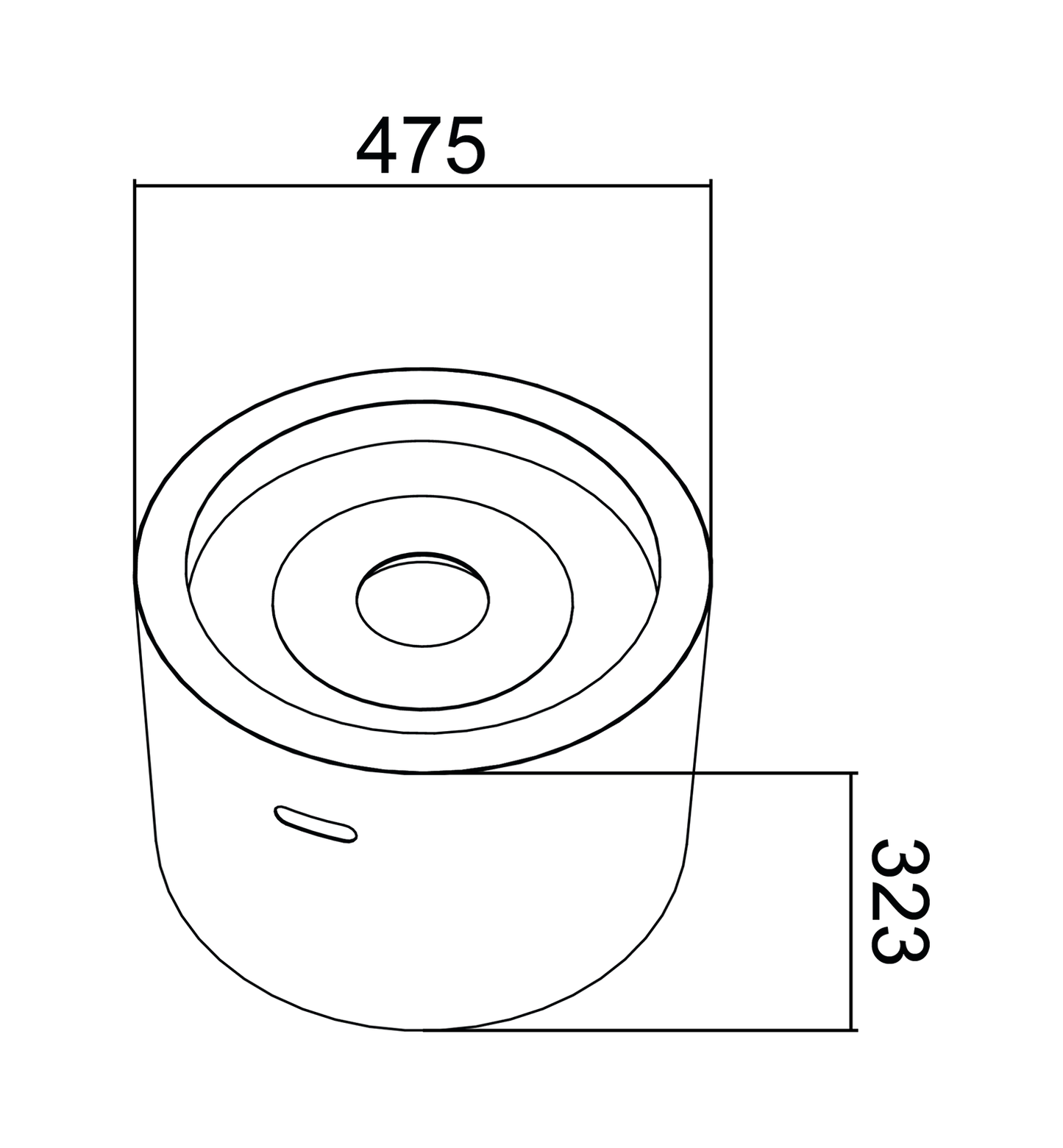 Bio ethanol haard Moon XL wit – grote sfeerhaard
