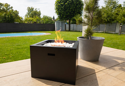 Bioethanol-Standkamin Novium XXL – Schwarz matt