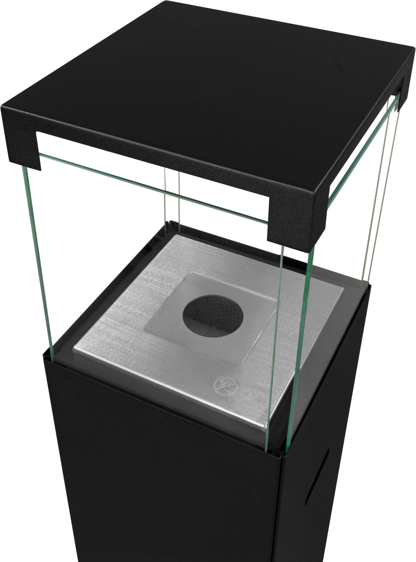 Bio ethanol vrijstaande haard PATIO BESTIA – zwart mat design