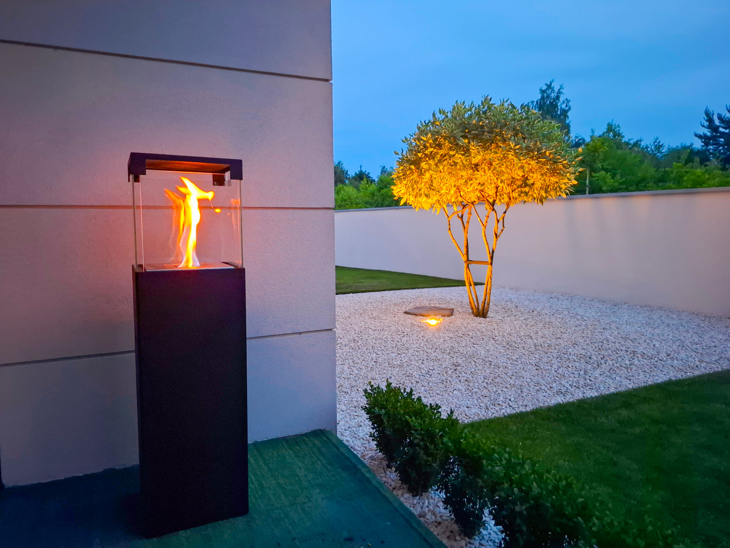 Bio ethanol vrijstaande haard PATIO BESTIA – zwart mat design