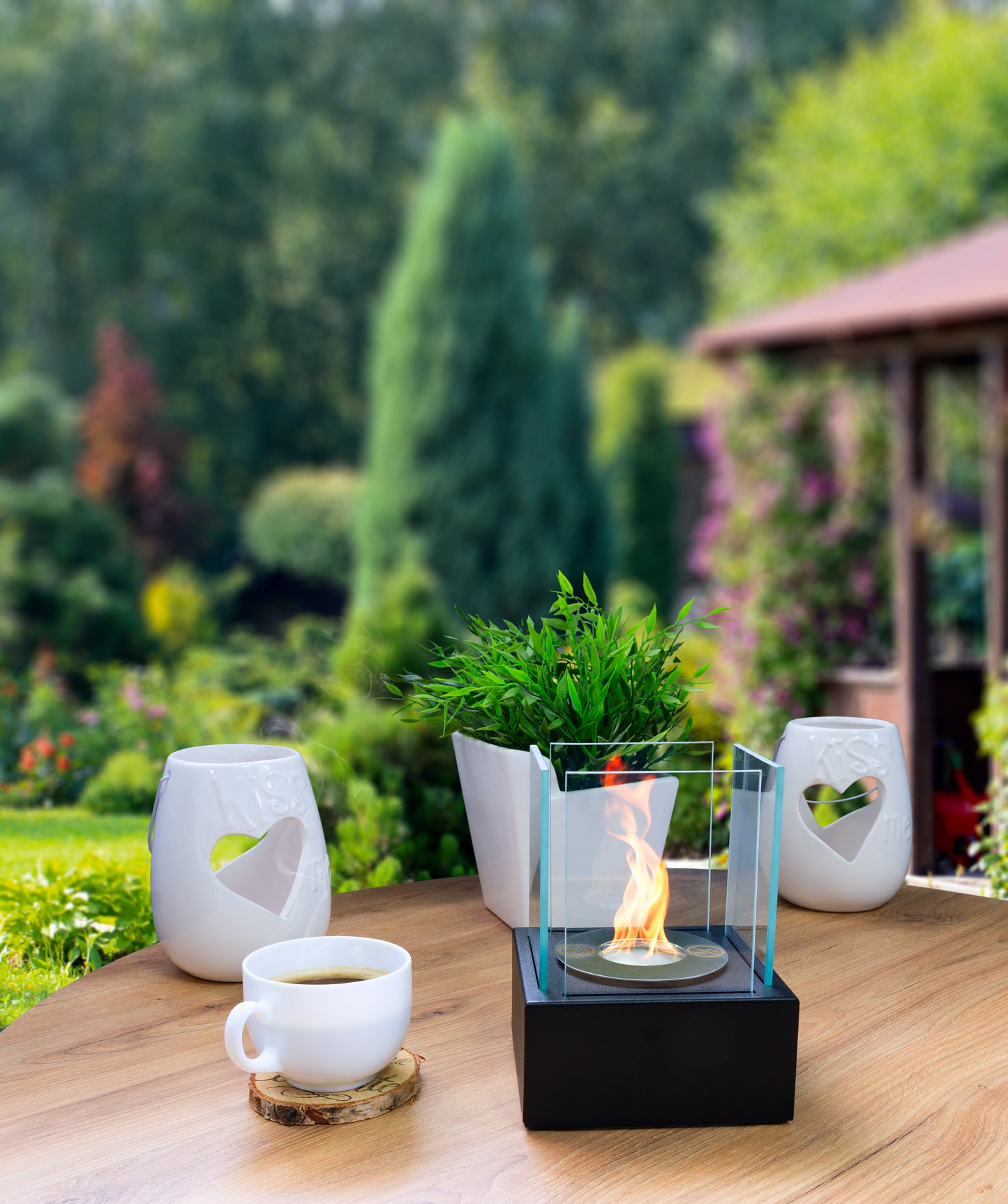 Bio ethanol haard Smart zwart – compacte sfeerhaard 🔥 Bestseller