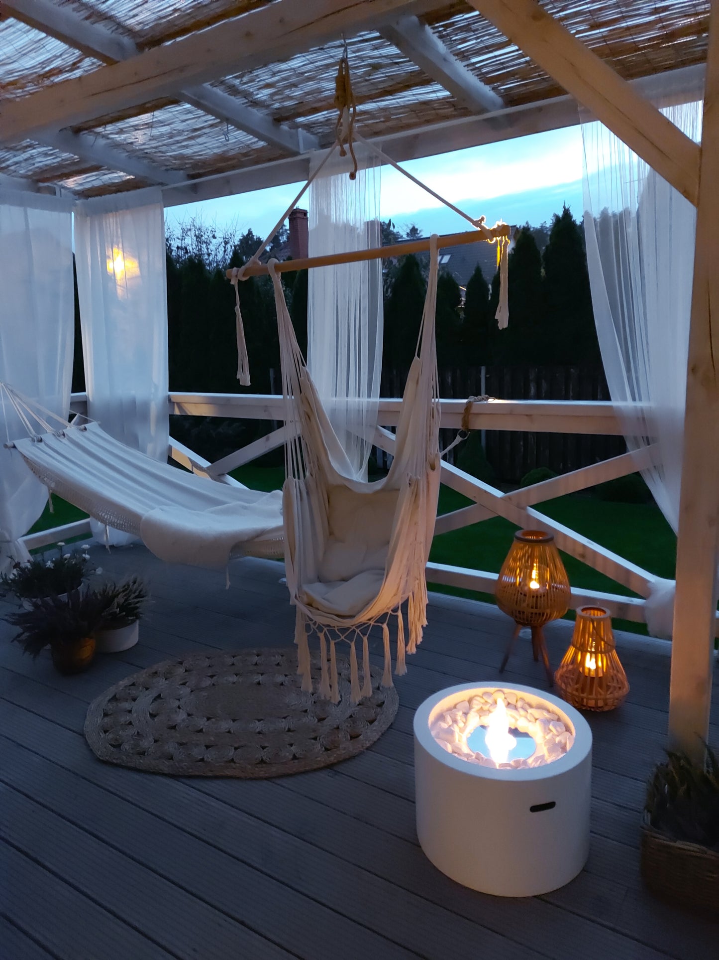 Bio ethanol haard Moon XL wit – grote sfeerhaard