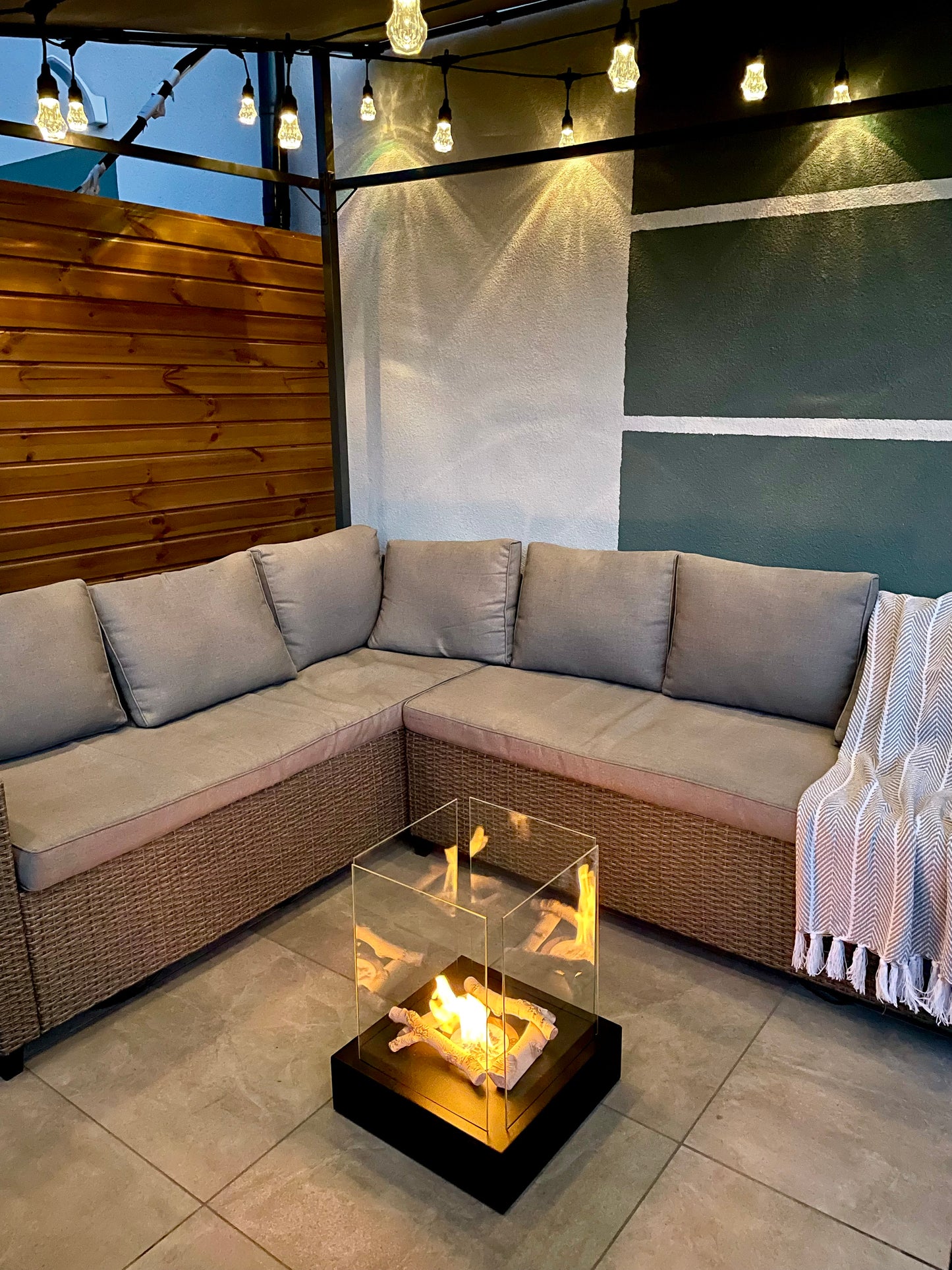 Bio ethanol haard Sunset Garden XXL zwart – sfeerhaard voor tuin en terras 🔥 Bestseller