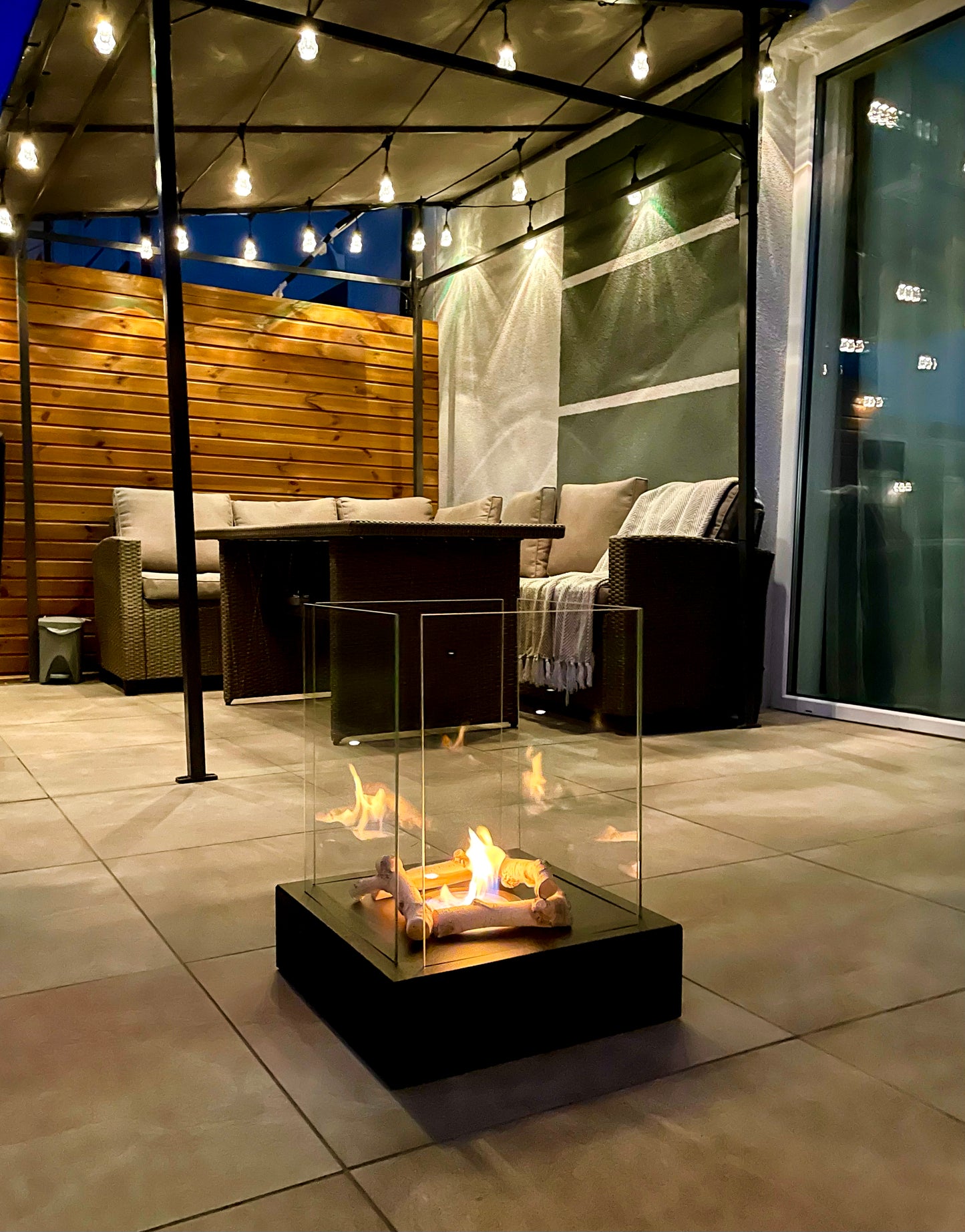 Bio ethanol haard Sunset Garden XXL zwart – sfeerhaard voor tuin en terras 🔥 Bestseller