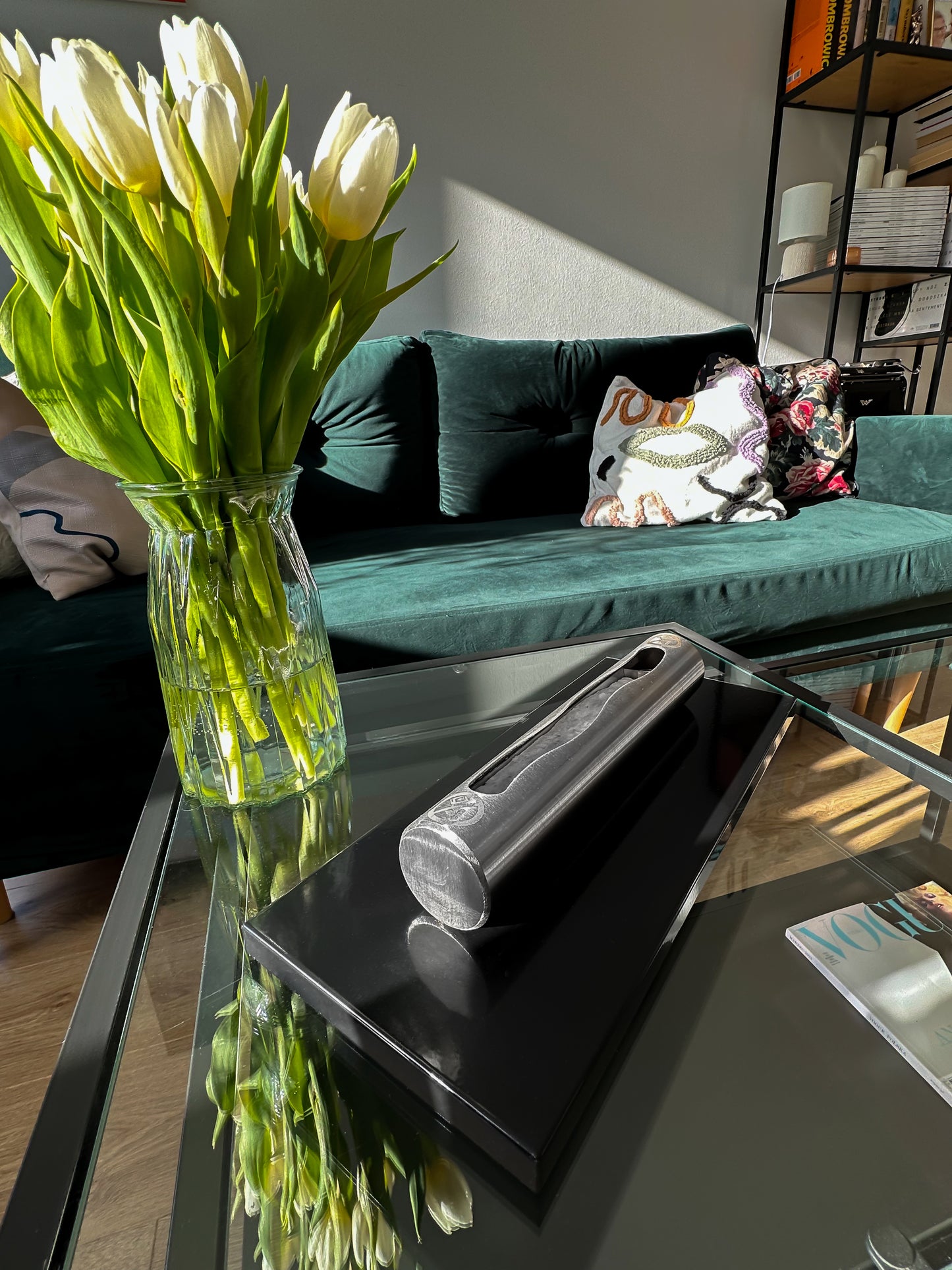 Bio ethanol haard Stainless zwart – compacte tafelhaard