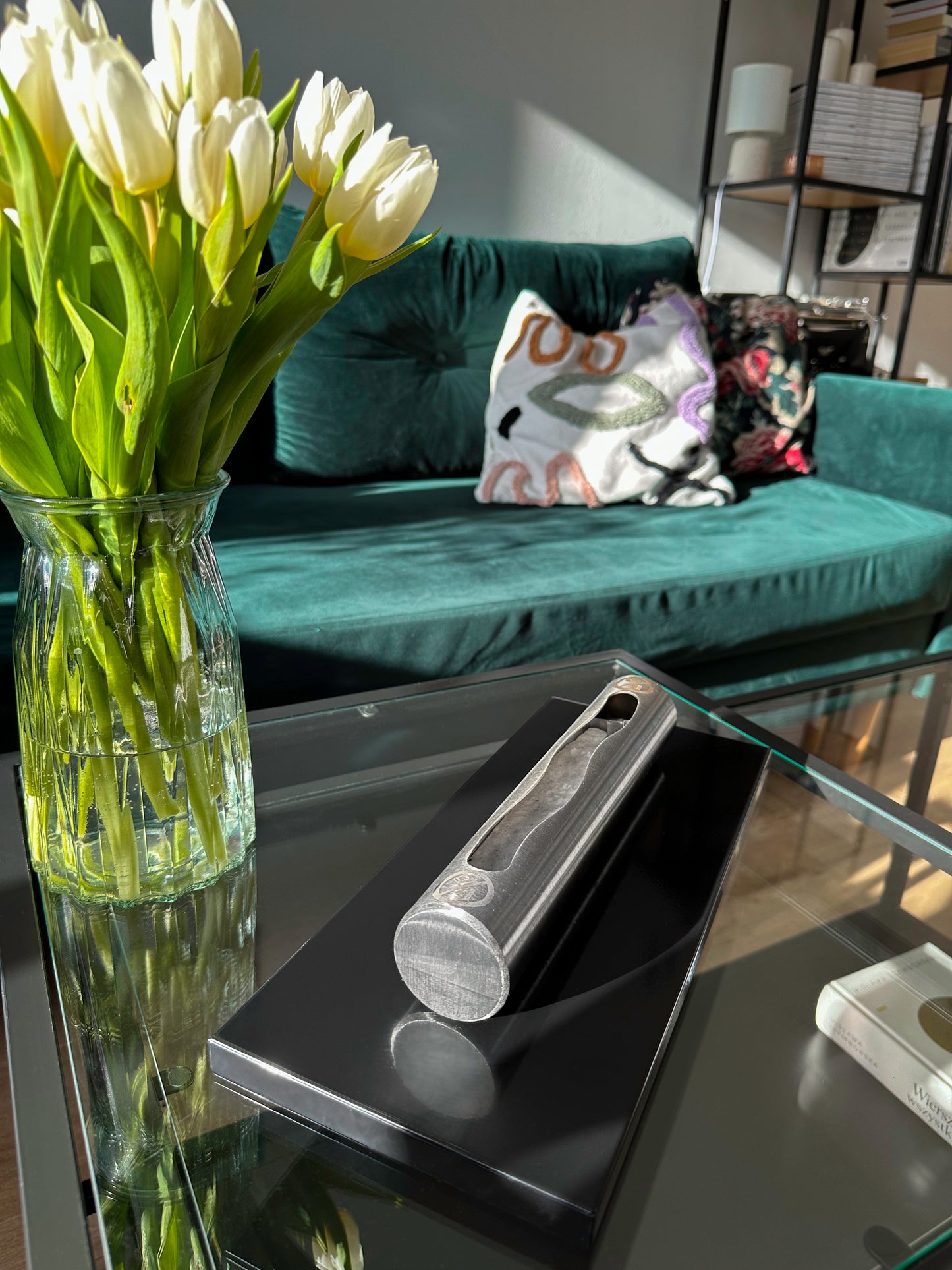 Bio ethanol haard Stainless zwart – compacte tafelhaard