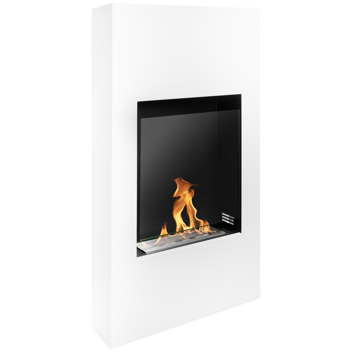 Bioethanol-Standkamin Modern mit Glas – Portaldesign Schwarz