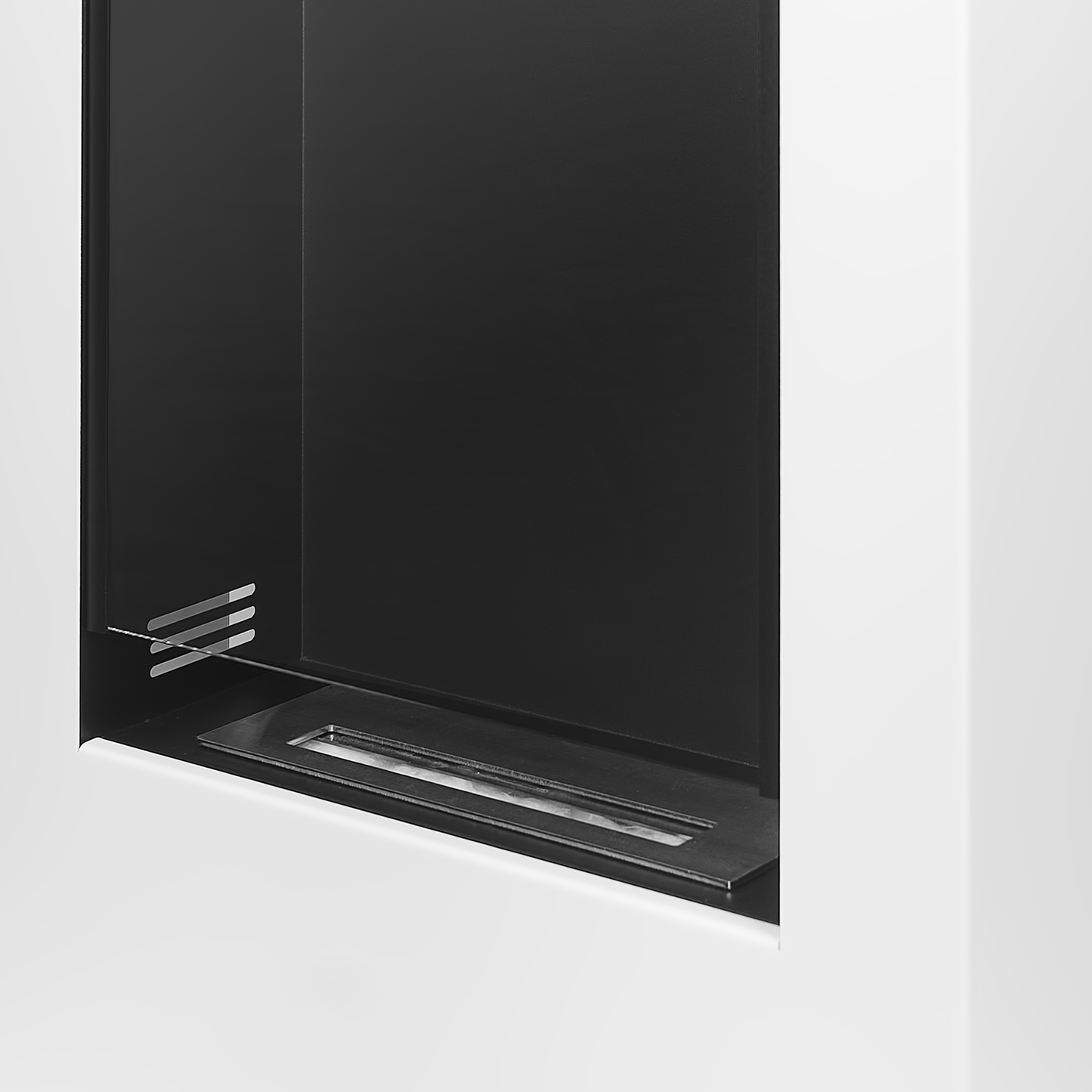 Bioethanol-Standkamin Modern mit Glas – Portaldesign Schwarz