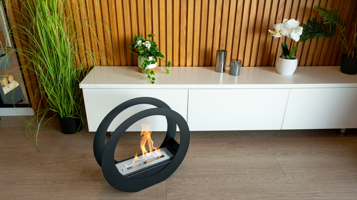 Bio ethanol haard Only zwart – moderne sfeerhaard