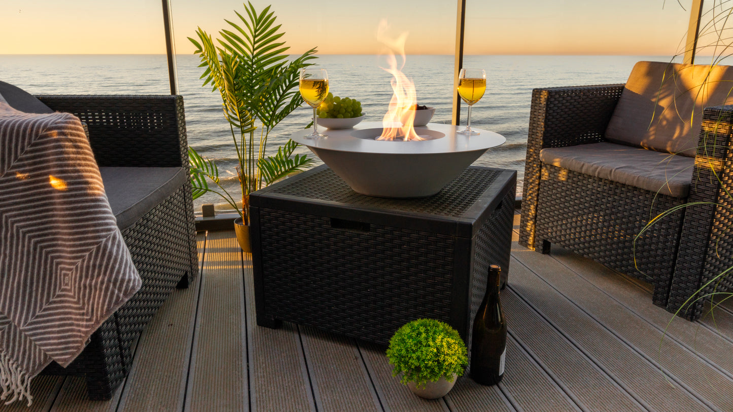 Bio ethanol haard Universe XL wit – design sfeerhaard