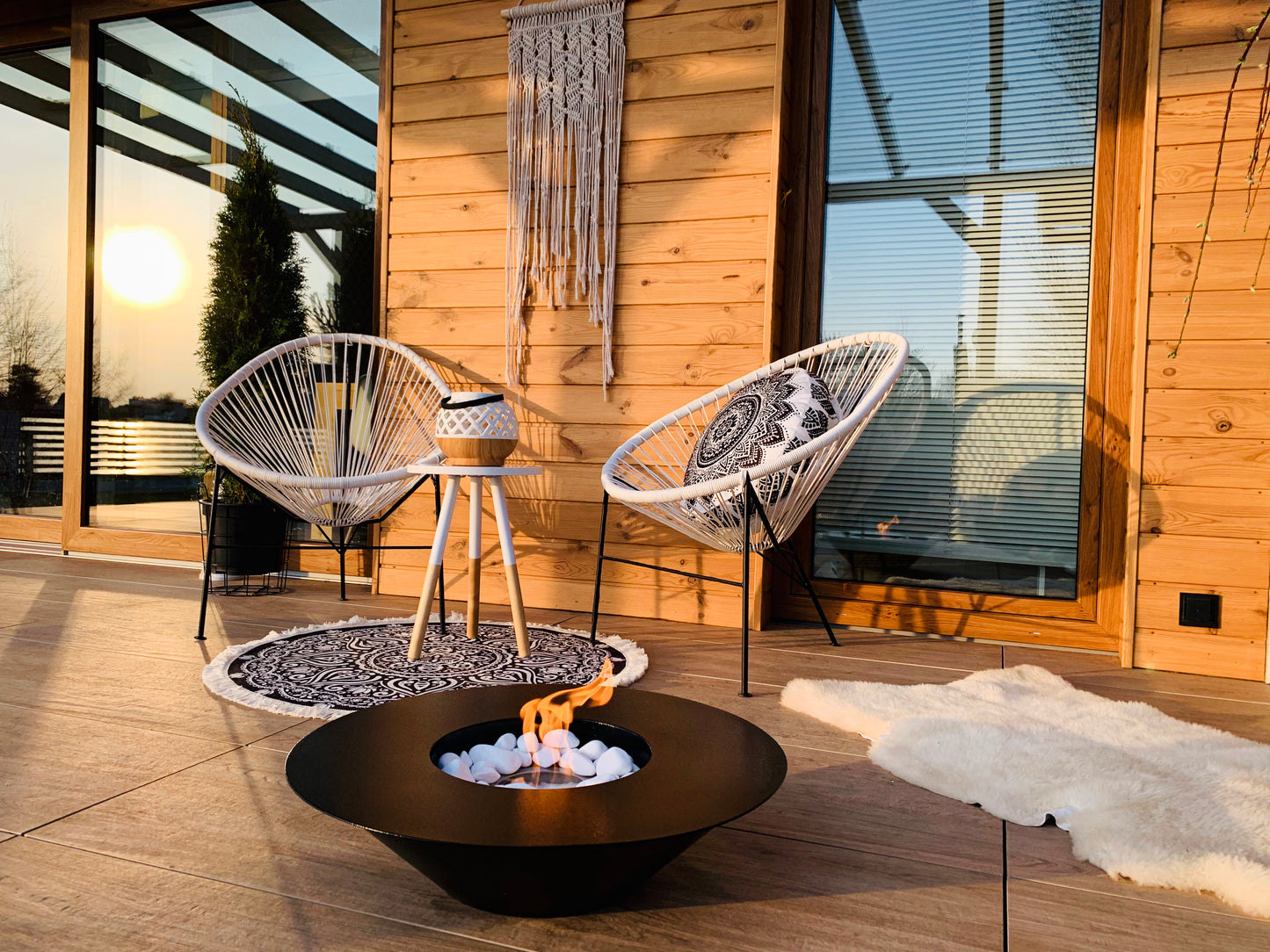 Bio ethanol haard Universe XL zwart – design sfeerhaard