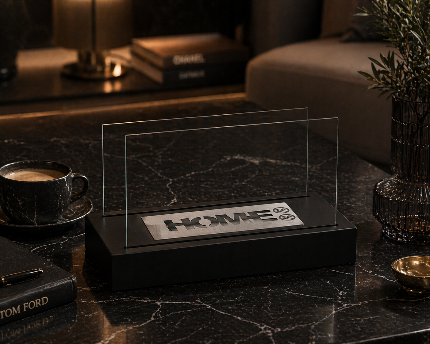 Bio ethanol haard Home zwart – moderne sfeerhaard ⭐ Populair