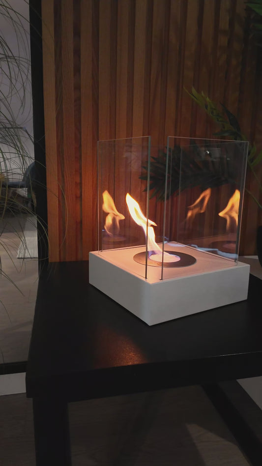 Bioethanol-Kamin Sunset Garden Mini grau – kompakter Dekokamin
